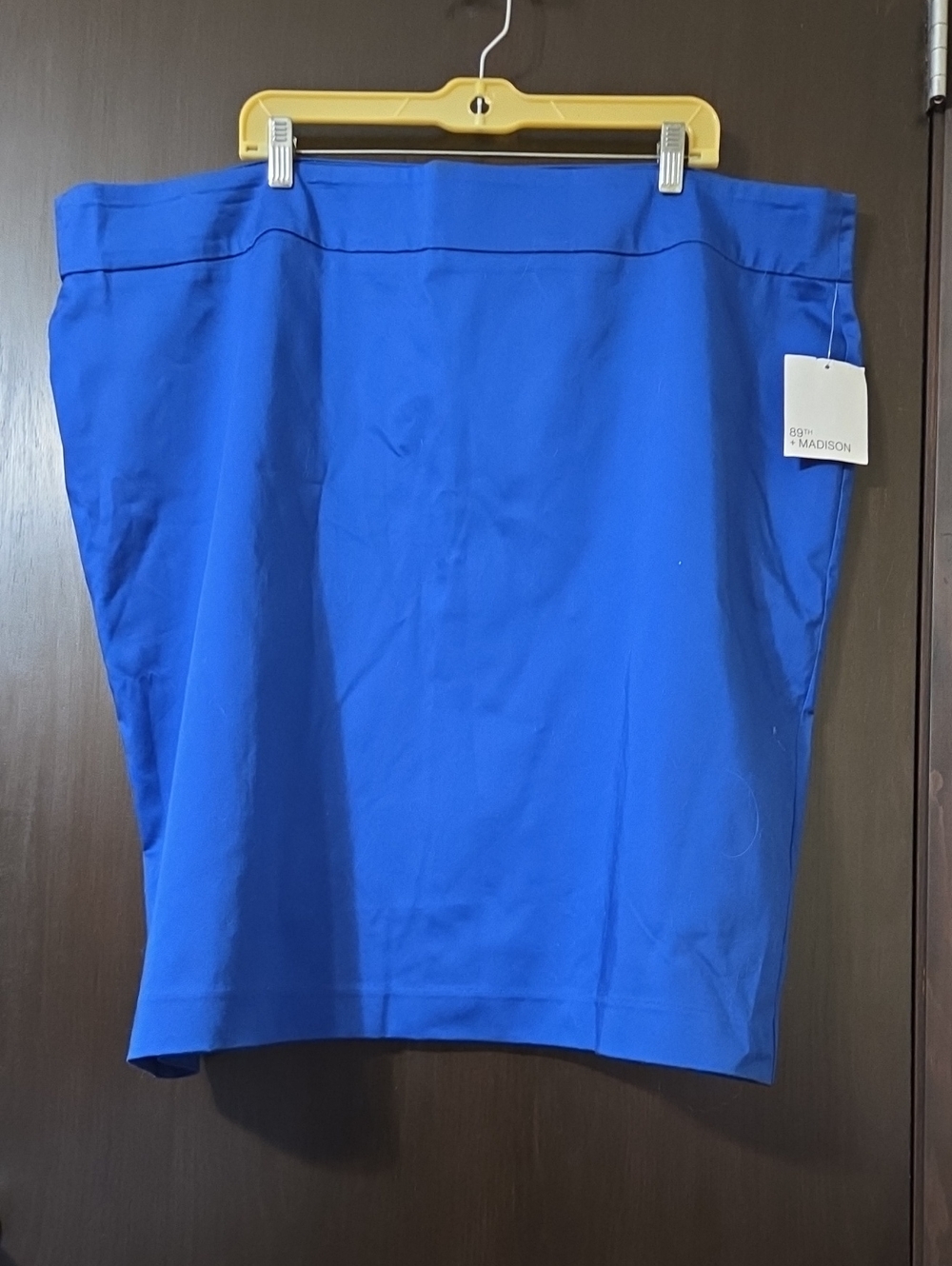 89th & Madison blue Skirt with lining size 22W NWT